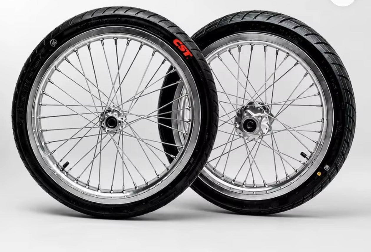Supermotos SET chrome/black